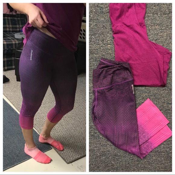 reebok pink leggings